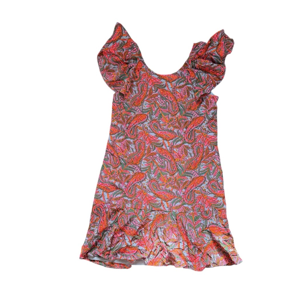 J. Crew Multicolored Paisley Silk Dress.Size 4.